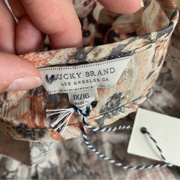 NWT Lucky Brand Plus Size Blouse Tunic - Picture 9 of 16